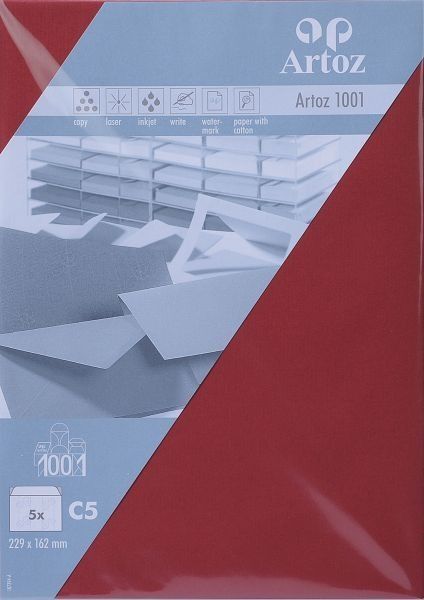 Artoz couverts 1001 c5 107394185 100g, weinrot 5 stück - Artoz-107394185-7612450252057
