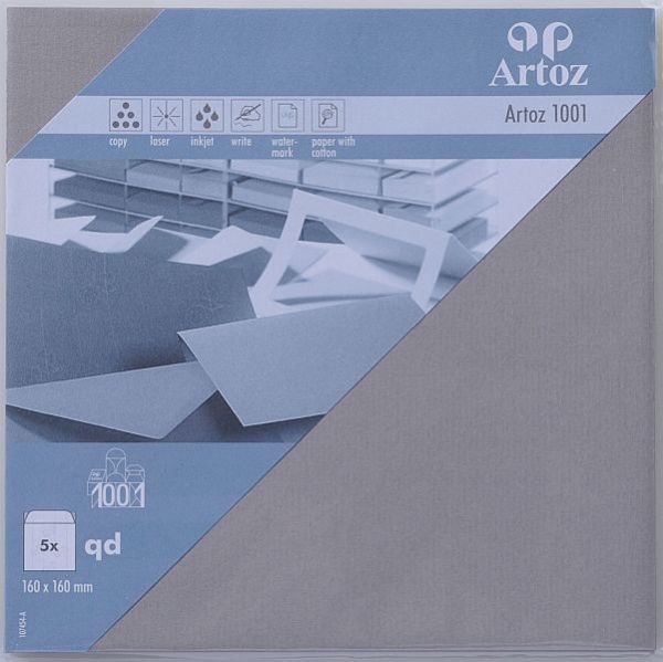 Artoz couverts 1001 160x160mm 107454182 100g, graphit 5 stück - Artoz-107454182-7612450980561