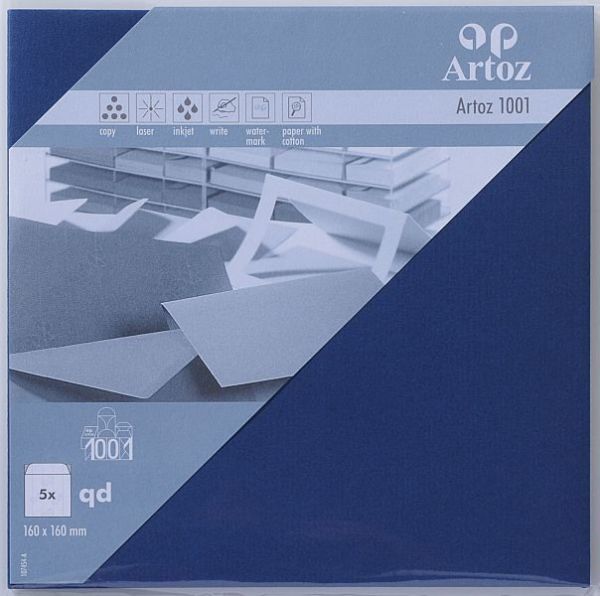 Artoz couverts 1001 160x160mm 107454184 100g, classic blau 5 stück - Artoz-107454184-7612450330533