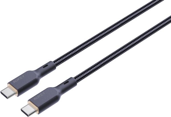 Aukey cable usb-c-to-c,kevlar core cb-kcc102 1.8m,nylon braided,100w,bl. - Aukey-cb-kcc102-0689323785322-02.jpg