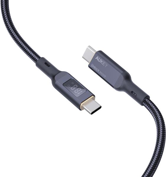 Aukey cable usb-c-to-c,lcd display cb-mcc101 1.0m,nylon braided,100w,bl. - Aukey-cb-mcc101-0689323785292-05.jpg