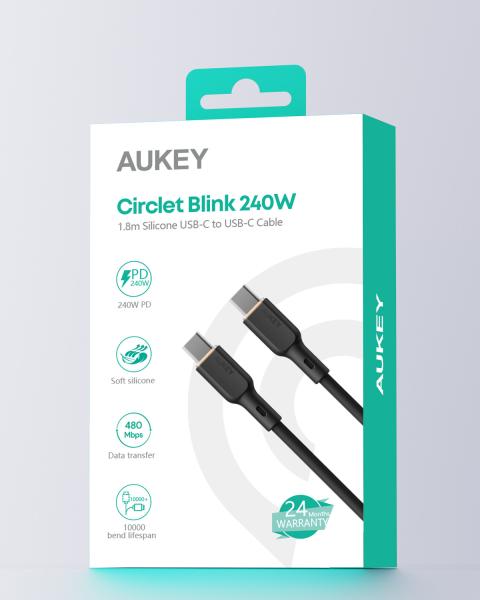 Aukey cable usb-c-to-c cb-scc242 silicone, 1.8m 240w - Aukey-cb-scc242-0689323787272-10.jpg