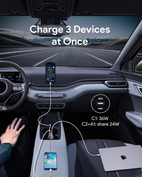 Aukey pathfinder pd car char. 66w cc-p1 3-port,usb-a&c - Aukey-cc-p1-0689323788132-05.jpg