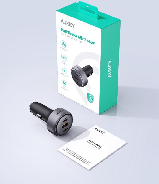 Aukey pathfinder pd car char. 66w cc-p1 3-port,usb-a&c - Aukey-cc-p1-0689323788132-08.jpg