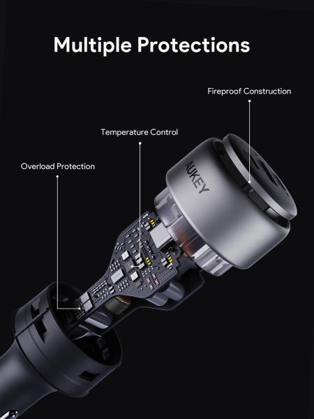 Aukey pathfinder pd carchar. 100w cc-p3 3-port,usb-a&c - Aukey-cc-p3-0689323788156-03.jpg