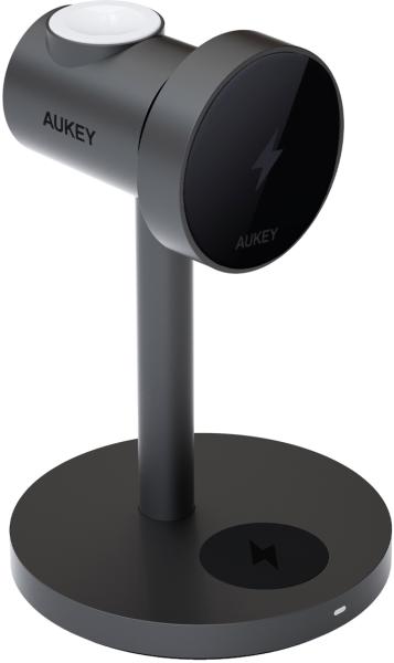 Aukey magfusion 3-in-1 fastcharger lc-mc311 wireless charger 15w - Aukey-lc-mc311-0689323787418