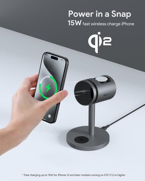 Aukey magfusion 3-in-1 pro lc-mc311a wireless charger 15w, black - Aukey-lc-mc311a-0689323788163-04.jpg