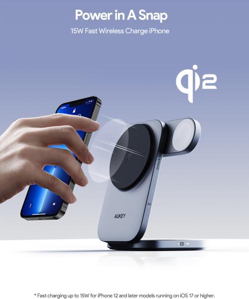 Aukey magfusion 3-in-1 foldable lc-mc312 wireless charger 15w - Aukey-lc-mc312-0689323790173-04.jpg