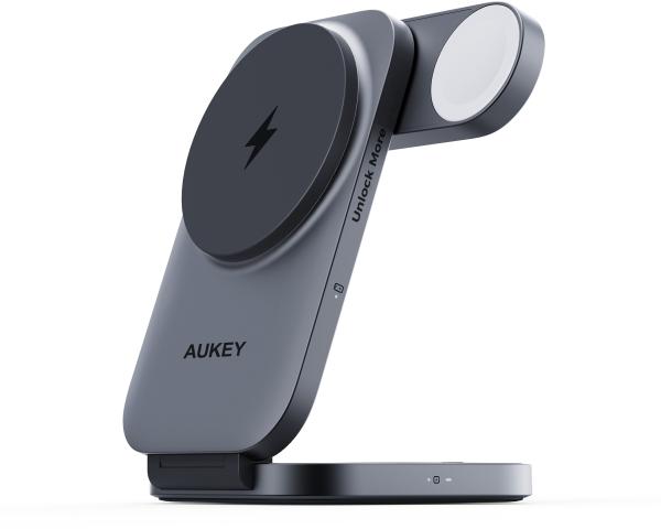 Aukey magfusion 3-in-1 foldable lc-mc312 wireless charger 15w - Aukey-lc-mc312-0689323790173