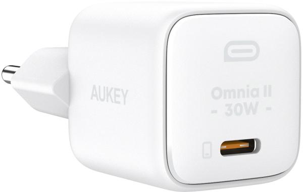 Aukey minima 30w gan usb-c pa-b1l wh wall charger, white - Aukey-pa-b1l-wh-0689323784868-02.jpg