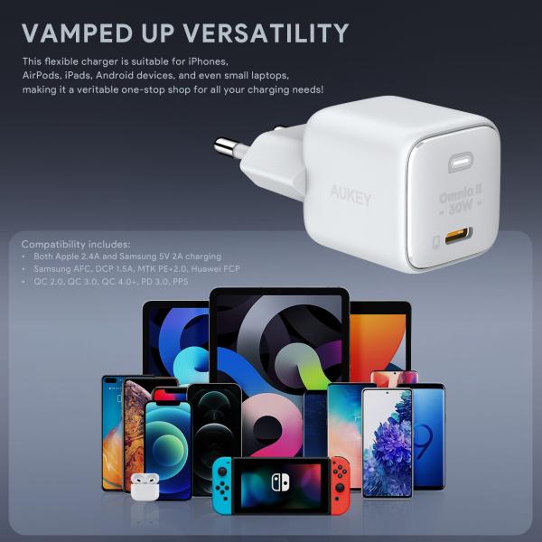 Aukey minima 30w gan usb-c pa-b1l wh wall charger, white - Aukey-pa-b1l-wh-0689323784868-08.jpg