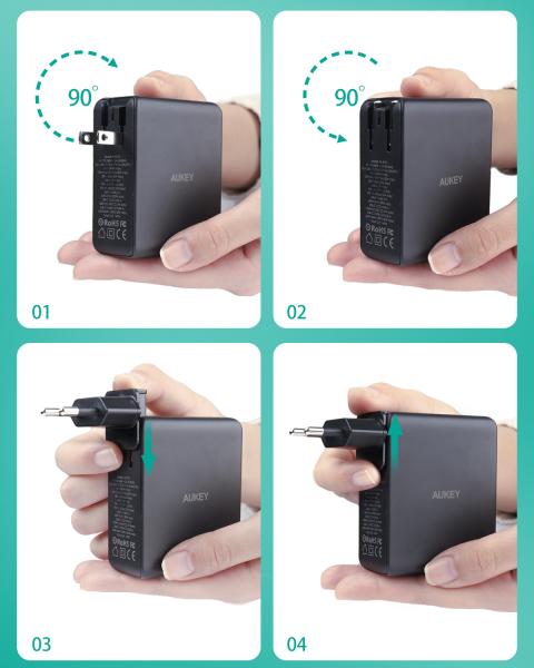 Aukey omniamix ii 140w gan pd pa-b7o bk 3-port, wall charger black - Aukey-pa-b7o-bk-0689323785780-03.jpg