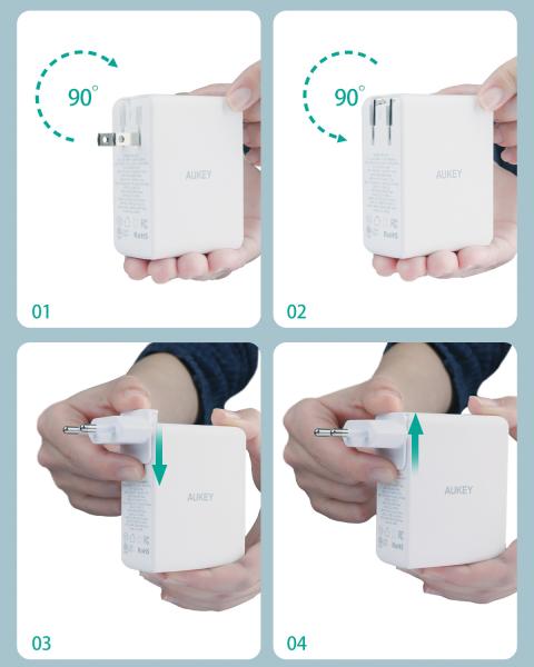 Aukey omniamix ii 140w gan pd pa-b7o wh 3-port, wall charger white - Aukey-pa-b7o-wh-0689323785797-03.jpg