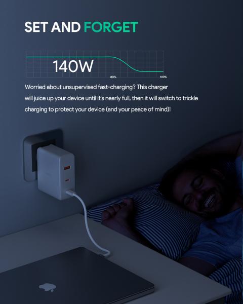 Aukey omniamix ii 140w gan pd pa-b7o wh 3-port, wall charger white - Aukey-pa-b7o-wh-0689323785797-06.jpg