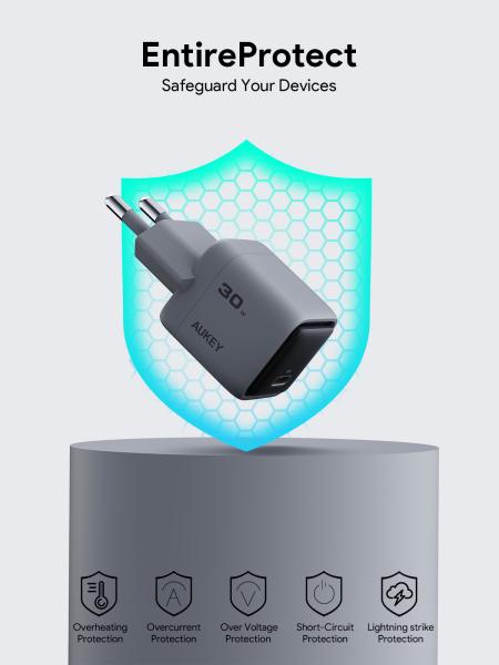 Aukey comet mini 30w gan pd pa-c1 1-port, wall charger grey - Aukey-pa-c1-0689323788170-03.jpg