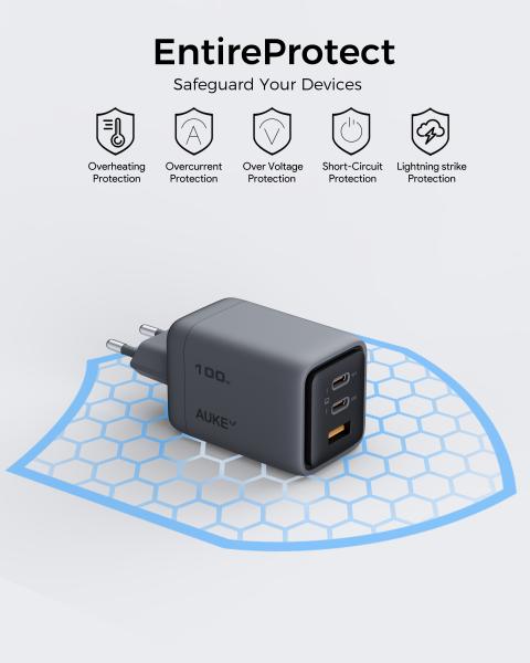 Aukey comet mix 100w gan pd pa-c5 4-port, wall charger grey - Aukey-pa-c5-0689323788217-06.jpg