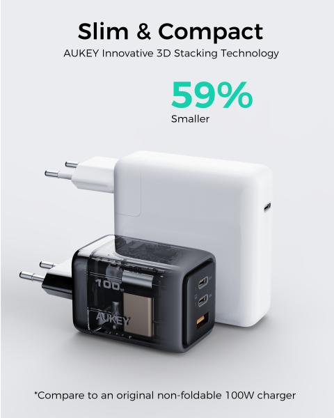 Aukey comet mix 100w gan pd pa-c5 4-port, wall charger grey - Aukey-pa-c5-0689323788217-08.jpg