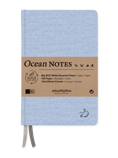 Aurora ocean notes a5 2396rtb blau, liniert 192 seiten - Aurora-2396rtb-5411028040612