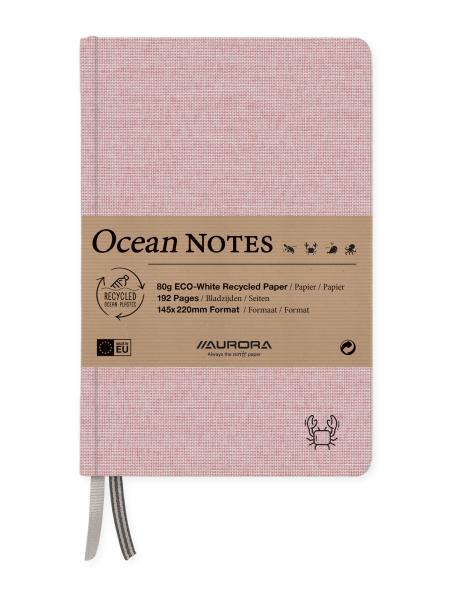 Aurora ocean notes a5 2396rtr rot, liniert 192 seiten - Aurora-2396rtr-5411028040605