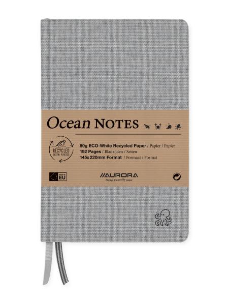Aurora ocean notes a5 2396rtz schwarz, liniert 192 seiten - Aurora-2396rtz-5411028040636