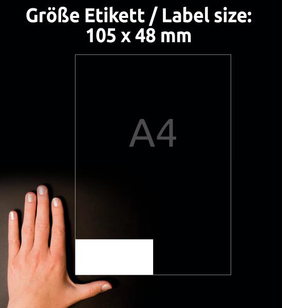 Avery zweckform etiketten 105x48mm 3424-200 weiss 2640 stk./200+20 blatt - Avery-zweckform-3424-200-4004182249581-08.jpg