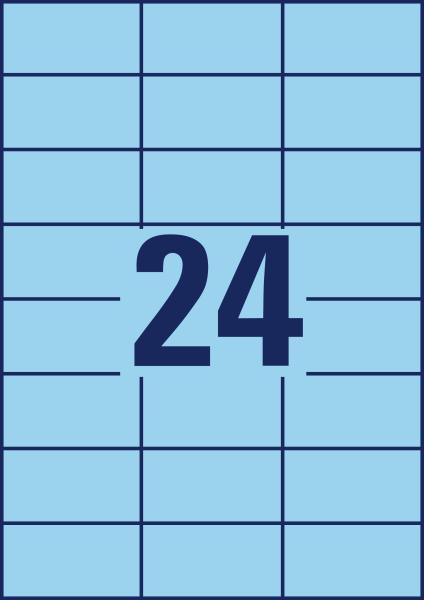 Avery zweckform etiketten 70x37mm 3449 universal, blau 100bl./24st. - Avery-zweckform-3449-4004182034491-06.jpg