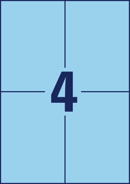 Avery zweckform etiketten 105x148mm 3457 universal, blau 10bl./4st. - Avery-zweckform-3457-4004182034576-06.jpg