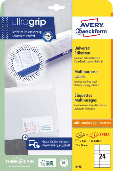 Avery zweckform universal-etiketten 70x36mm 3490 weiss 720 stk./25 + 5 blatt - Avery-zweckform-3490-4004182034903-05.jpg