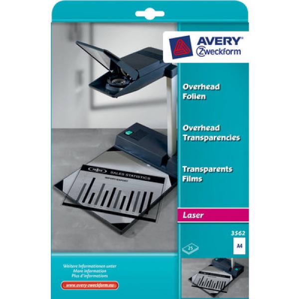 Avery zweckform overhead-folie a4 3562 0.10mm laser 25 blatt - Avery-zweckform-3562-4004182035627-03.jpg