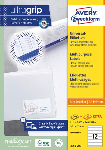 Avery zweckform etiketten 97x42,3mm 3659-200 weiss 2640 stk./200+20 blatt - Avery-zweckform-3659-200-4004182249543-05.jpg