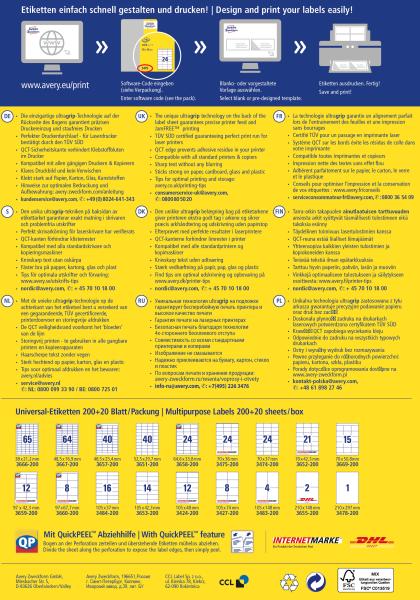 Avery zweckform etiketten 97×67,7mm 3660-200 weiss 1760 stk./200+20 blatt - Avery-zweckform-3660-200-4004182249550-07.jpg