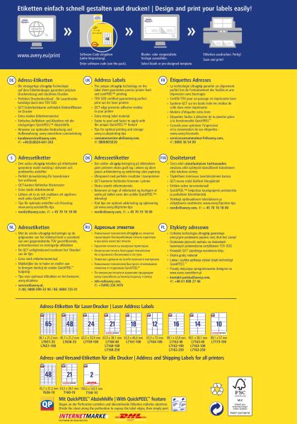 Avery zweckform etiketten 38.1x63.5mm 7160-10 weiss, perm. 10 blatt/21 stk. - Avery-zweckform-7160-10-4004182371602-07.jpg