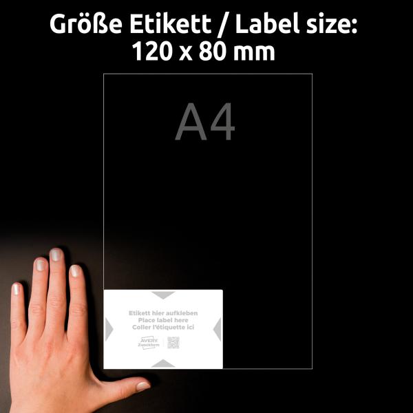 Avery zweckform träger-etiketten 120x80mm 8001-20 hellgrau 80 stk./20 blatt - Avery-zweckform-8001-20-4004182334980-06.jpg