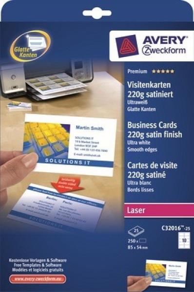 Avery zweckform visitenkarten doppels. 85x54mm c32016-25 laser,220g,weiss 25bl./10stk. - Avery-zweckform-c32016-25-4004182242797-04.jpg