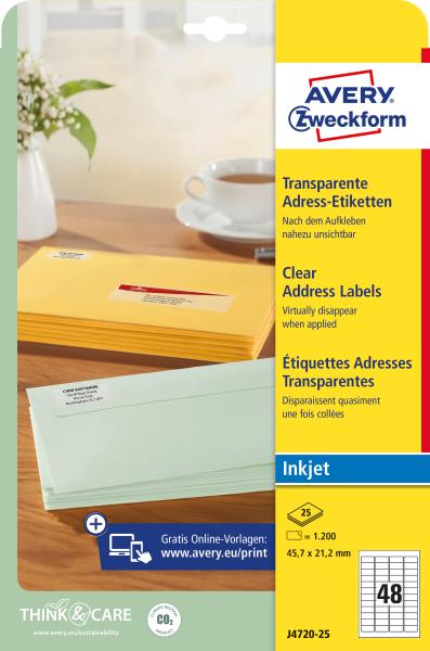 Avery zweckform etiketten 45,7x21,2mm j4720-25 transparent 1200 stück - Avery-zweckform-j4720-25-4004182047200-05.jpg