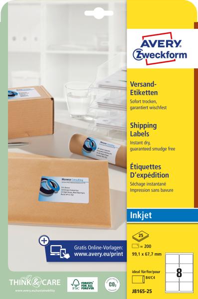 Avery zweckform adressetiketten 99,1x67,7mm j8165-25 weiss 200 stück - Avery-zweckform-j8165-25-4004182235287-05.jpg