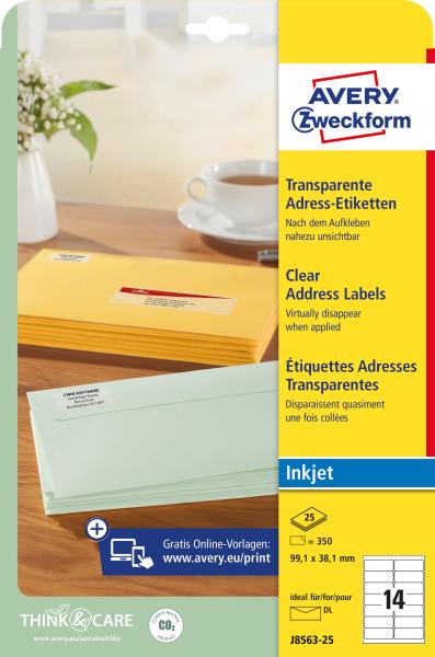 Avery zweckform etiketten 99,1x38,1mm j8563-25 transparent 350 stück - Avery-zweckform-j8563-25-4004182235355-05.jpg