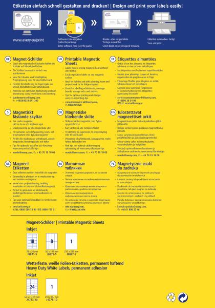 Avery zweckform magnet-schilder 210x297mm j8867-5 inkjet 5 stk./5 bl. - Avery-zweckform-j8867-5-4004182234396-07.jpg