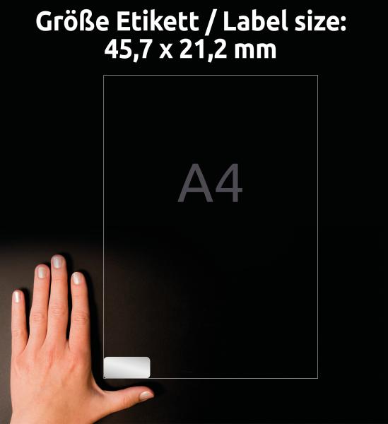 Avery zweckform typenschild labels 45,7x21,2mm l60098 silber 384 stück/8 blatt - Avery-zweckform-l60098-4004182076118-04.jpg