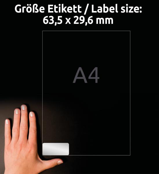 Avery zweckform typenschild-labels 63,5x29,6mm l6011-8 silber 216 stück/8 blatt - Avery-zweckform-l6011-8-4004182076125-04.jpg
