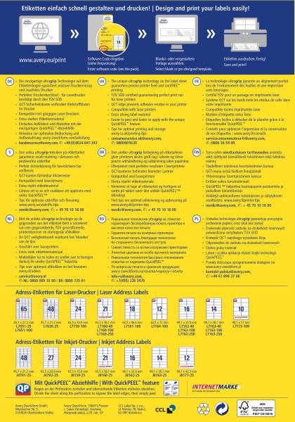 Avery zweckform adressetiketten 99,1x38,1mm l7163-100 weiss 1400 stk./100 blatt - Avery-zweckform-l7163-100-4004182471630-07.jpg