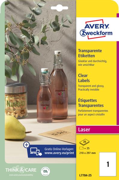 Avery zweckform etiketten 210x297mm l7784-25 transparent 25 stück - Avery-zweckform-l7784-25-4004182252567-05.jpg