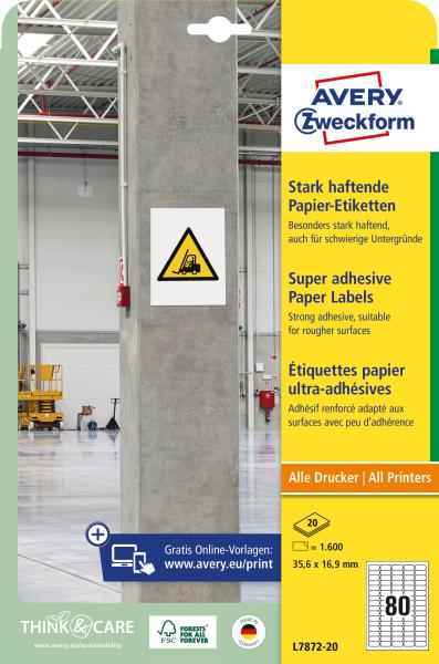 Avery zweckform etiketten univ. 35.6x16.9mm l7872-20 weiss, stark haftend 20 blatt - Avery-zweckform-l7872-20-4004182070048-05.jpg