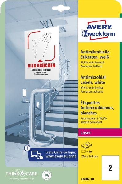 Avery zweckform etiketten l8002-10 antimic. 210x148mm weiss - Avery-zweckform-l8002-10-4004182380024-05.jpg
