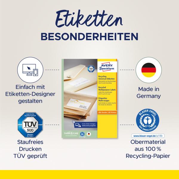 Avery zweckform etiketten 297x210mm lr3478-10 weiss, perm. 10 blatt/1 stk. - Avery-zweckform-lr3478-10-4004182334782-02.jpg