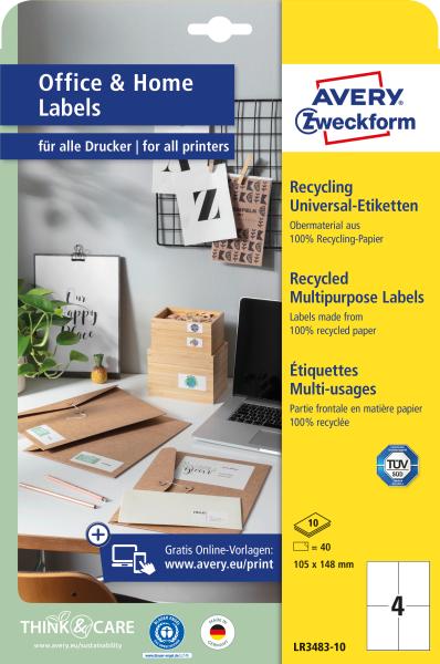 Avery zweckform etiketten 148x105mm lr3483-10 weiss, perm. 10 blatt/4 stk. - Avery-zweckform-lr3483-10-4004182334836-05.jpg