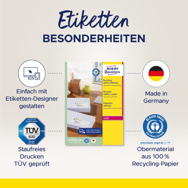 Avery zweckform adressetiketten 99,1x38,1mm lr7163100 recycling 1400 stück - Avery-zweckform-lr7163100-4004182651629-02.jpg