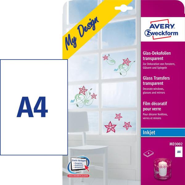 Avery zweckform glasfolie my design a4 md3002 transparent 4 blatt - Avery-zweckform-md3002-4004182045534-02.jpg