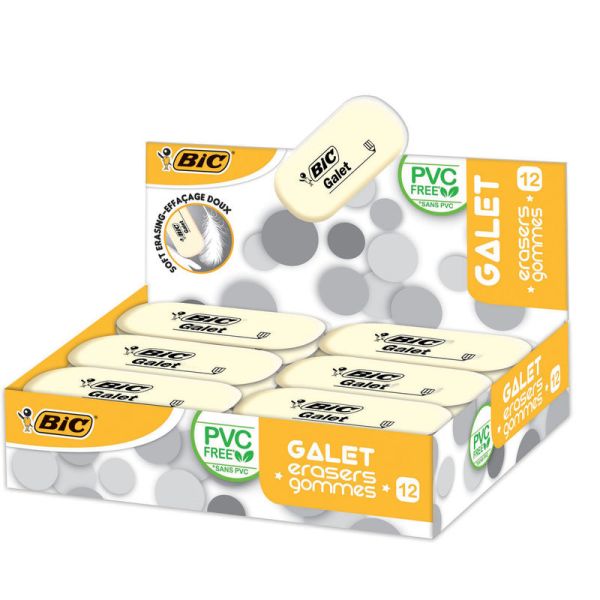 Bic radiergummi galet 400847720 12 stück - Bic-400847720-3086123388512