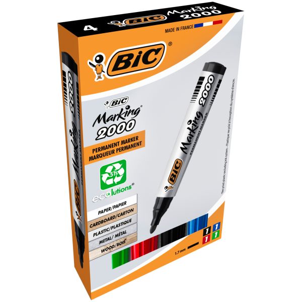 Bic marker 2000 ecolutions 8209112 4 farben ass. - Bic-8209112-3086120120047